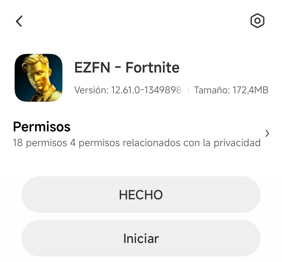 Pantalla del instalador de Xiaomi tras la instalación, con los botones «HECHO» y «Iniciar»
